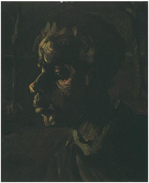 Vincent van Gogh Cabeza de una mujer campesina Painting Vincent van Gogh's Cabeza de una mujer campesina Painting