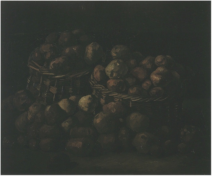 Vincent van Gogh Cestas de papas Painting Vincent van Gogh's Cestas de papas Painting