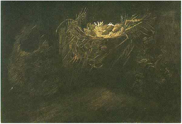 Vincent van Gogh Naturaleza muerta con tres nidos de pájaro Painting Vincent van Gogh's Naturaleza muerta con tres nidos de pájaro Painting