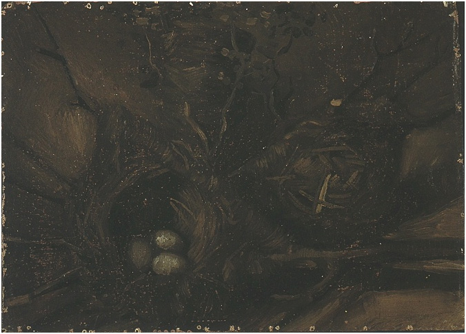 Vincent van Gogh's Still Life with Birds' Nests Painting