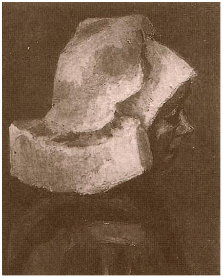 Vincent van Gogh Cabeza de una mujer campesina con gorra blanca Painting Vincent van Gogh's Cabeza de una mujer campesina con gorra blanca Painting