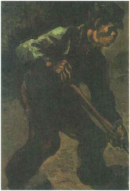 Vincent van Gogh Campesino cavando Painting Vincent van Gogh's Campesino cavando Painting