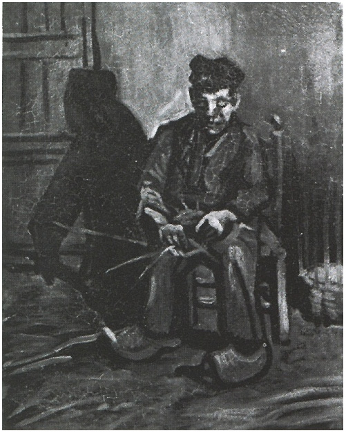 Vincent van Gogh Campesino haciendo una cesta Painting Vincent van Gogh's Campesino haciendo una cesta Painting