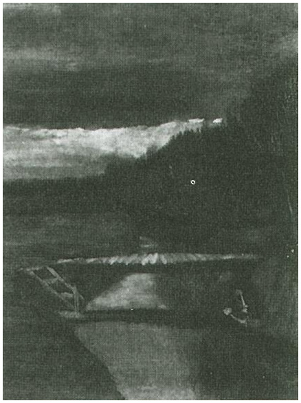 Vincent van Gogh Pasarela a través de una zanja Painting Vincent van Gogh's Pasarela a través de una zanja Painting