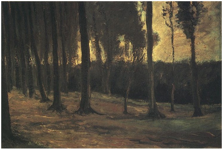 Vincent van Gogh Edge of a Wood Painting Vincent van Gogh's Edge of a Wood Painting