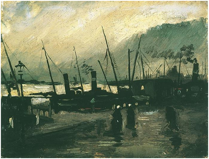 The De Ruijterkade in Amsterdam