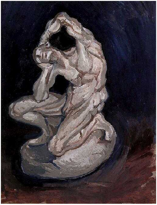 Vincent van Gogh Estatuilla de yeso de un hombre arrodillado Painting Vincent van Gogh's Estatuilla de yeso de un hombre arrodillado Painting