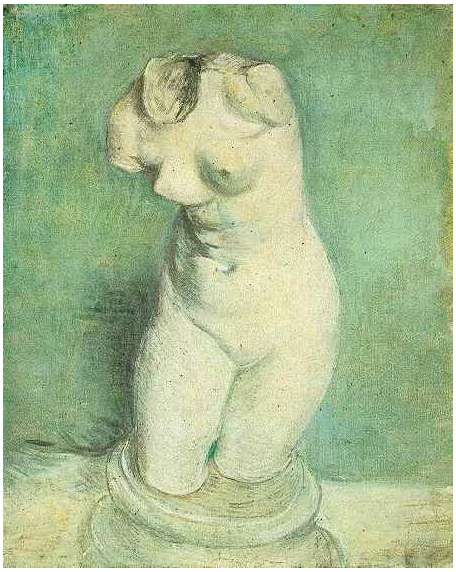 Vincent van Gogh Estatuilla de yeso de un torso femenino Painting Vincent van Gogh's Estatuilla de yeso de un torso femenino Painting