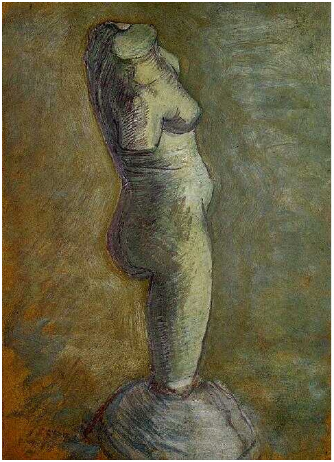 Vincent van Gogh Estatuilla de yeso de un torso femenino Painting Vincent van Gogh's Estatuilla de yeso de un torso femenino Painting