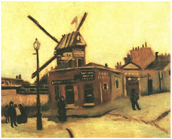 Vincent van Gogh's Le Moulin de la Galette Painting
