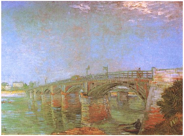 Vincent van Gogh El puente del Sena en Asniéres Painting Vincent van Gogh's El puente del Sena en Asniéres Painting