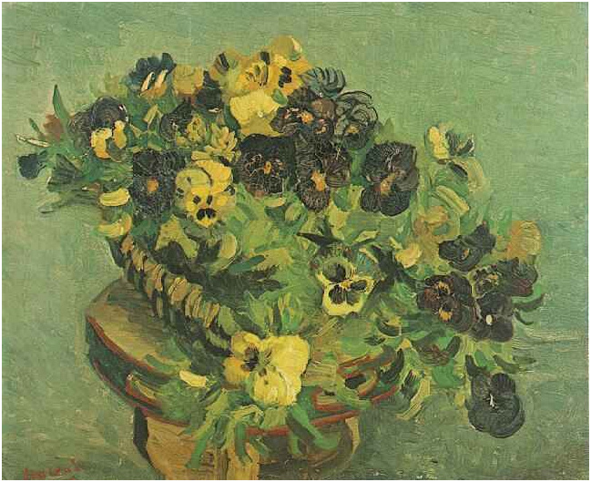 Vincent van Gogh Pandereta con pensamientos Painting Vincent van Gogh's Pandereta con pensamientos Painting