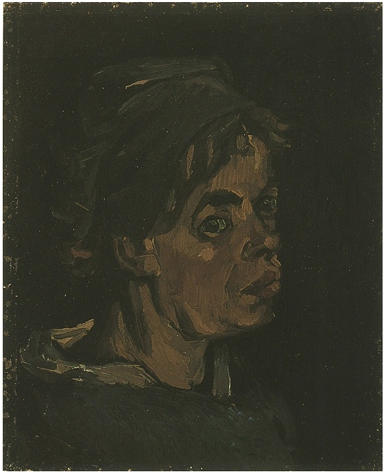 Vincent van Gogh Head of a Woman Painting Vincent van Gogh's Head of a Woman Painting