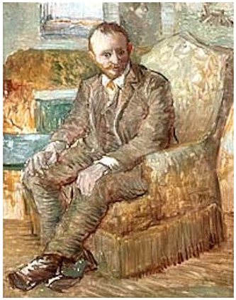 Vincent van Gogh Retrato del tratante de arte Alexander Reid, sentado en un sillón fácil Painting Vincent van Gogh's Retrato del tratante de arte Alexander Reid, sentado en un sillón fácil Painting