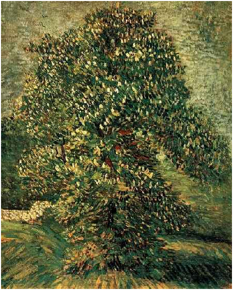 Vincent van Gogh Castaño en flor Painting Vincent van Gogh's Castaño en flor Painting