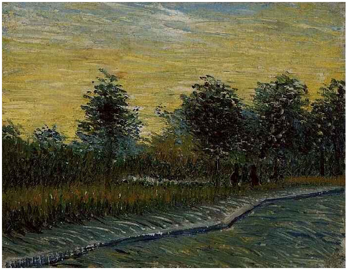 Vincent van Gogh Camino en el Parque Voyer d'Argenson de Asniéres Painting Vincent van Gogh's Camino en el Parque Voyer d'Argenson de Asniéres Painting