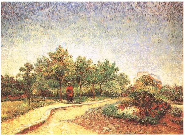 Vincent van Gogh Camino en el Parque Voyer d'Argenson de Asniéres Painting Vincent van Gogh's Camino en el Parque Voyer d'Argenson de Asniéres Painting