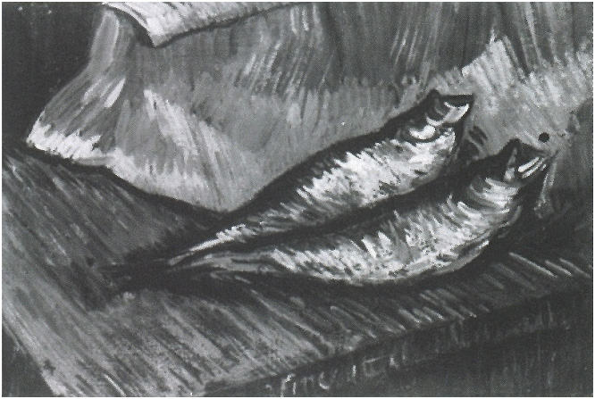Vincent van Gogh Still Life: Two Red Herrings Painting Vincent van Gogh's Still Life: Two Red Herrings Painting