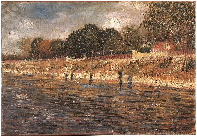 Vincent van Gogh Las orillas del Sena Painting Vincent van Gogh's Las orillas del Sena Painting