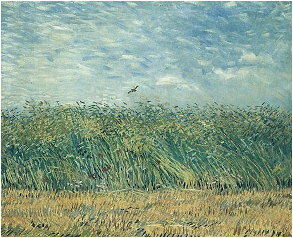 Vincent van Gogh's Wheat Field with a Lark Painting
