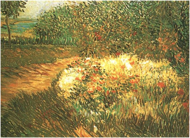 Vincent van Gogh Esquina del parque Voyer d´Argenson en Asniéres Painting Vincent van Gogh's Esquina del parque Voyer d´Argenson en Asniéres Painting