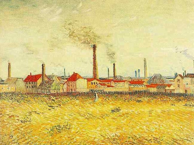 Vincent van Gogh Fábricas de Asniéres vistas desde el Quai de Clichy Painting Vincent van Gogh's Fábricas de Asniéres vistas desde el Quai de Clichy Painting