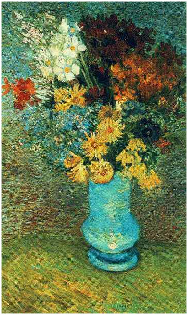 Vincent van Gogh Jarrón con margaritas y anémonas Painting Vincent van Gogh's Jarrón con margaritas y anémonas Painting