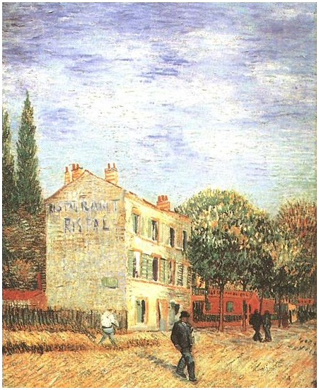 Vincent van Gogh El restaurante Rispal de Asniéres Painting Vincent van Gogh's El restaurante Rispal de Asniéres Painting