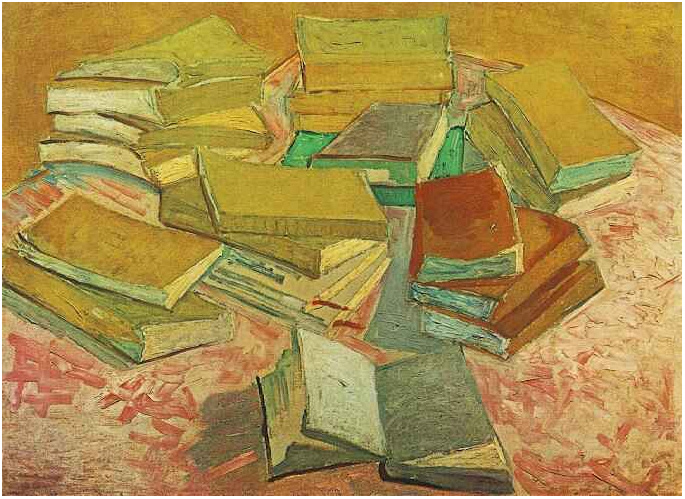 Vincent van Gogh Naturaleza muerta: Novelas francesas Painting Vincent van Gogh's Naturaleza muerta: Novelas francesas Painting
