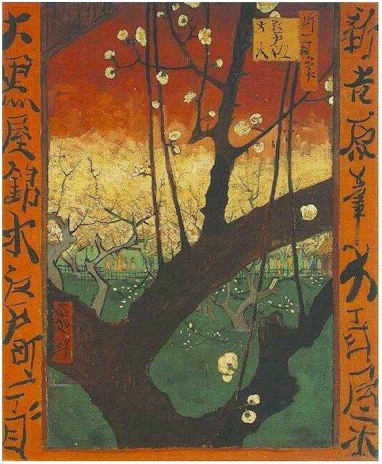 Vincent van Gogh's Japonaiserie: Flowering Plum Tree (after Hiroshige) Painting