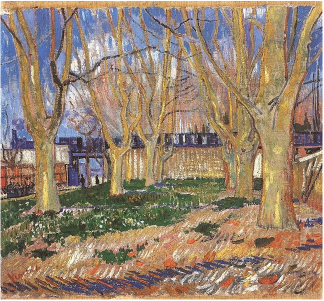 Vincent van Gogh Avenida de plataneros cerca de la estación de Arles Painting Vincent van Gogh's Avenida de plataneros cerca de la estación de Arles Painting