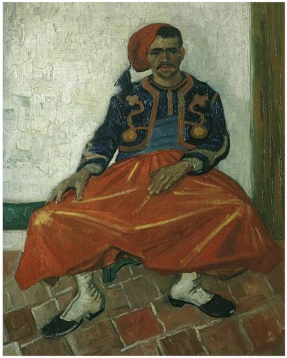 Vincent van Gogh El Zouave sentado Painting Vincent van Gogh's El Zouave sentado Painting
