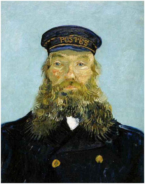 Vincent van Gogh Retrato del cartero Joseph Roulin Painting Vincent van Gogh's Retrato del cartero Joseph Roulin Painting