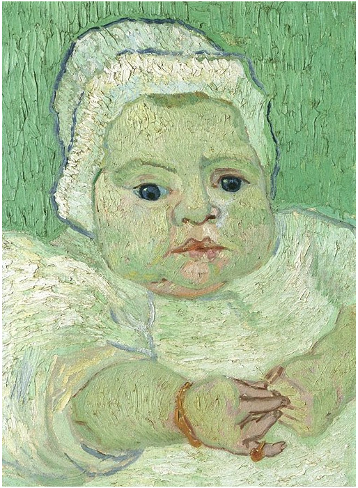 Vincent van Gogh El bebé Marcelle Roulin Painting Vincent van Gogh's El bebé Marcelle Roulin Painting