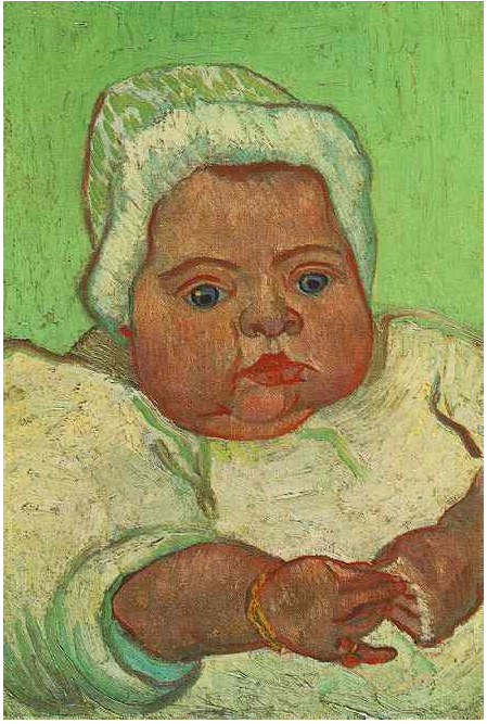 Vincent van Gogh El bebé Marcelle Roulin Painting Vincent van Gogh's El bebé Marcelle Roulin Painting