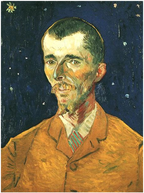 Vincent van Gogh Retrato de Eugene Boch Painting Vincent van Gogh's Retrato de Eugene Boch Painting