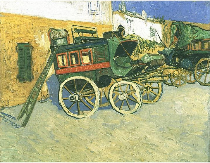 Vincent van Gogh Diligencia de Tarascon Painting Vincent van Gogh's Diligencia de Tarascon Painting