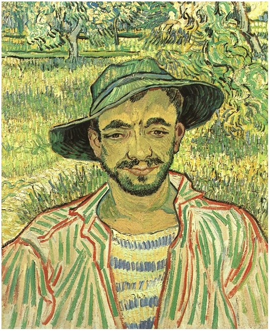 Vincent van Gogh Retrato de un joven campesino Painting Vincent van Gogh's Retrato de un joven campesino Painting