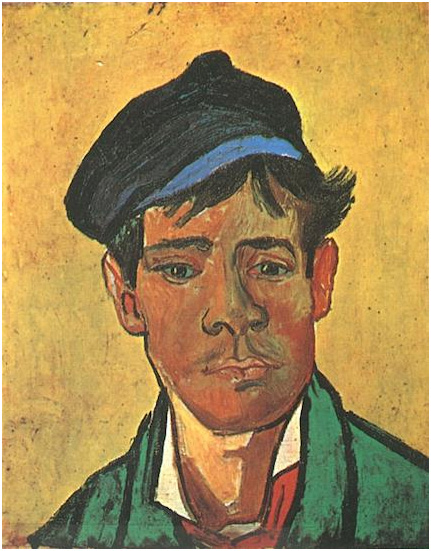 Vincent van Gogh Hombre joven con una gorra Painting Vincent van Gogh's Hombre joven con una gorra Painting