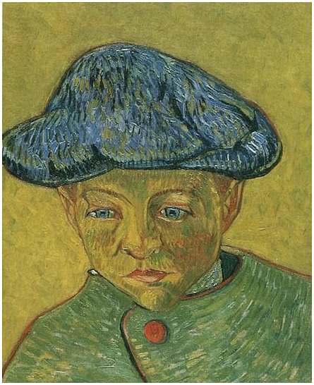 Vincent van Gogh Retrato de Camille Roulin Painting Vincent van Gogh's Retrato de Camille Roulin Painting