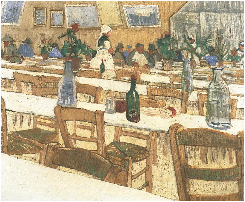 Vincent van Gogh Interior del restaurante Carrel en Arles Painting Vincent van Gogh's Interior del restaurante Carrel en Arles Painting