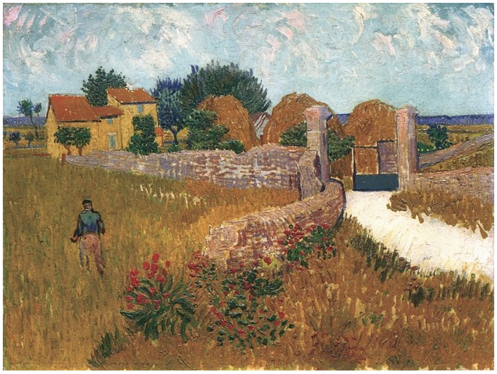 Vincent van Gogh Granja en Provence Painting Vincent van Gogh's Granja en Provence Painting