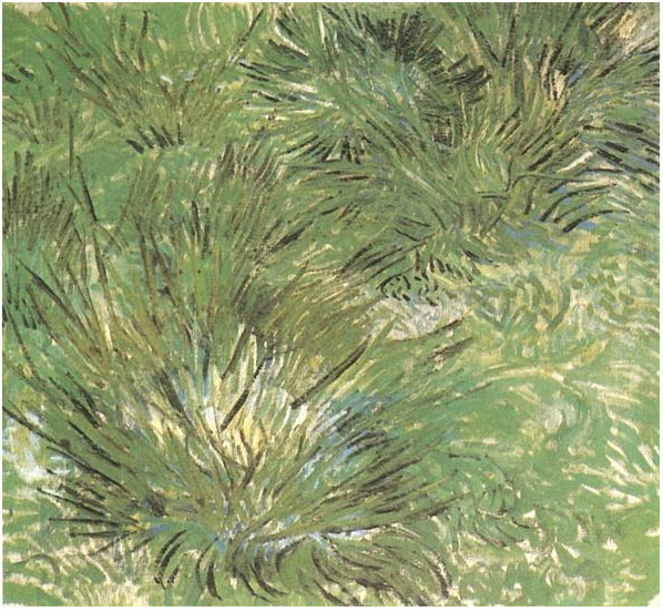 Vincent van Gogh Masas de hierba Painting Vincent van Gogh's Masas de hierba Painting