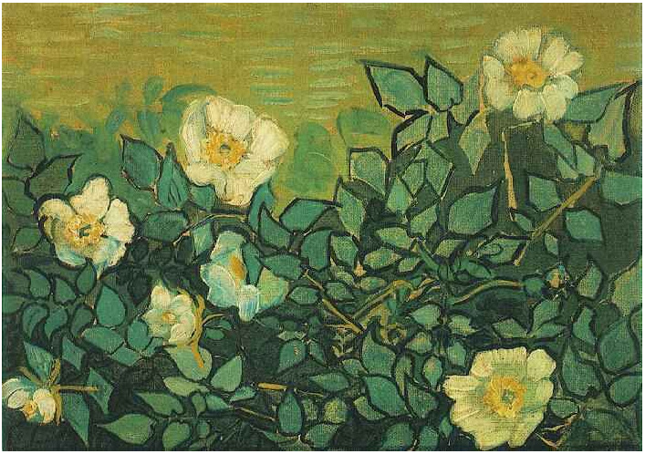 Vincent van Gogh Rosas silvestres Painting Vincent van Gogh's Rosas silvestres Painting