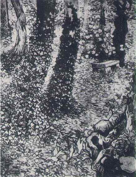 Vincent van Gogh Corner in the Garden of Saint-Paul Hospital, A Painting Vincent van Gogh's Corner in the Garden of Saint-Paul Hospital, A Painting