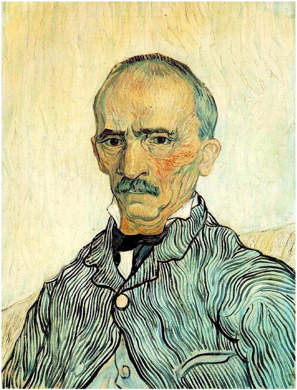 Vincent van Gogh Retrato de Trabuc; un asistente del Hospital de San Pablo Painting Vincent van Gogh's Retrato de Trabuc; un asistente del Hospital de San Pablo Painting