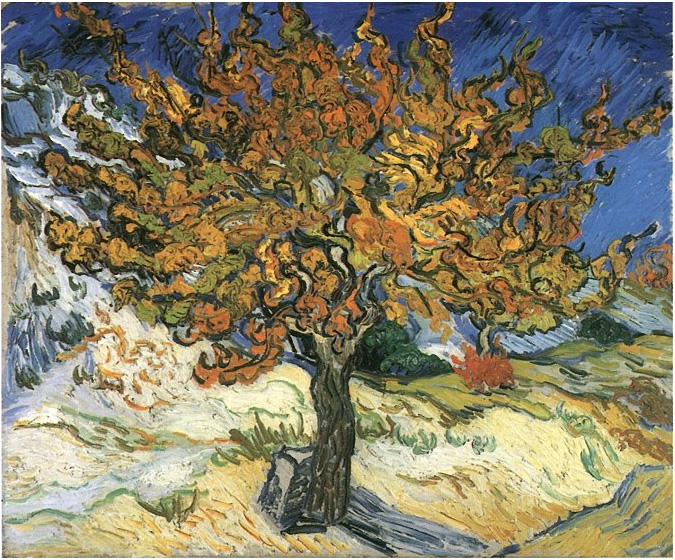 Vincent van Gogh La morera Painting Vincent van Gogh's La morera Painting