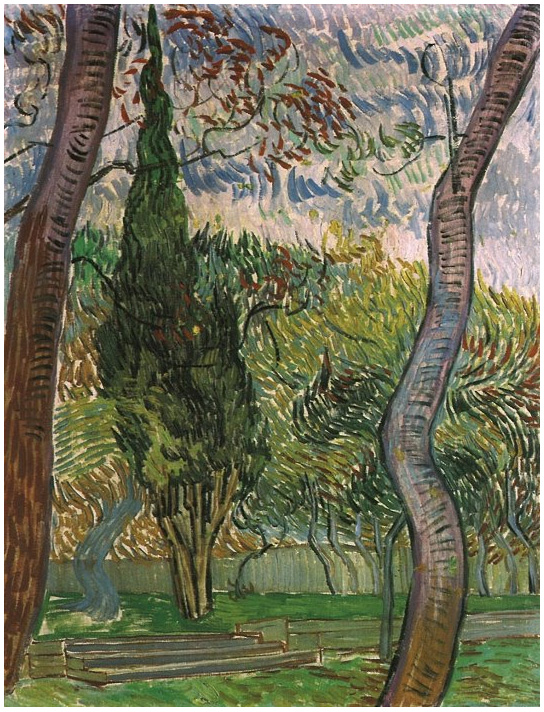 Vincent van Gogh El jardín del Hospital de San Pablo Painting Vincent van Gogh's El jardín del Hospital de San Pablo Painting