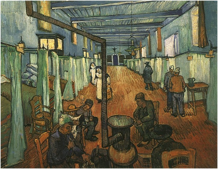 Vincent van Gogh Sala en el Hospital de Arles Painting Vincent van Gogh's Sala en el Hospital de Arles Painting
