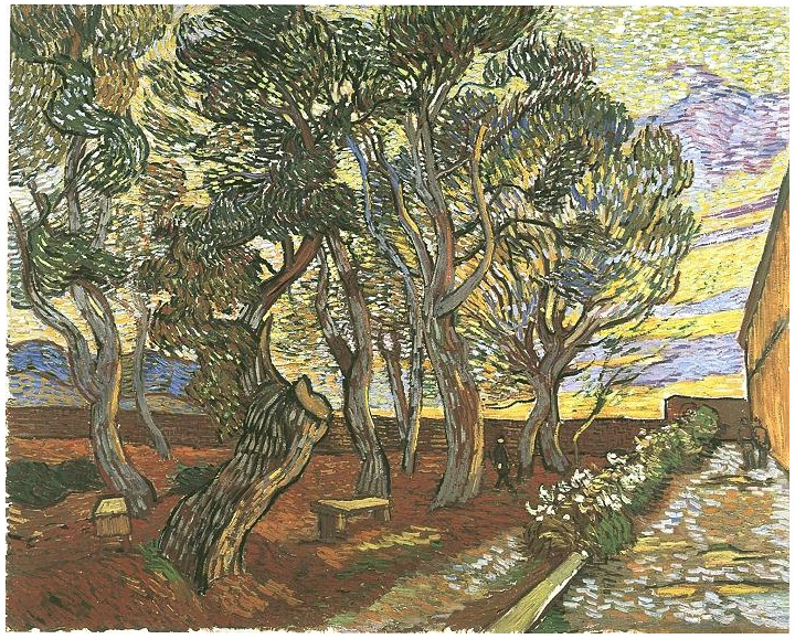 Vincent van Gogh El jardín del Hospital de San Pablo Painting Vincent van Gogh's El jardín del Hospital de San Pablo Painting